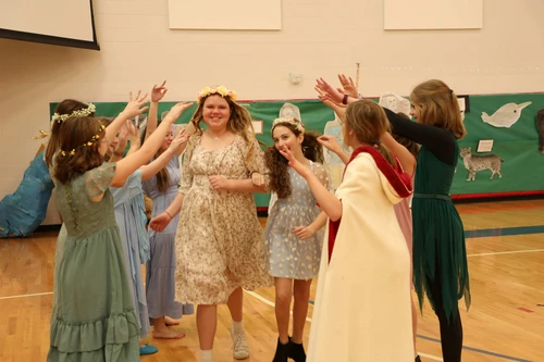 girls doing traditional dance